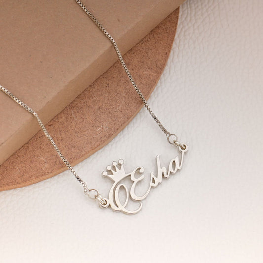 Crown Name Necklace