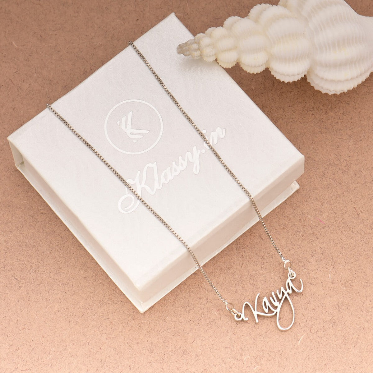 Cursive Curved Name Necklace