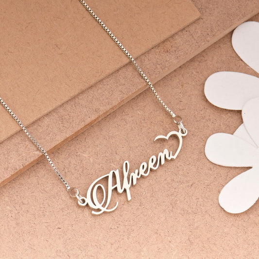 Half Heart Name Necklace